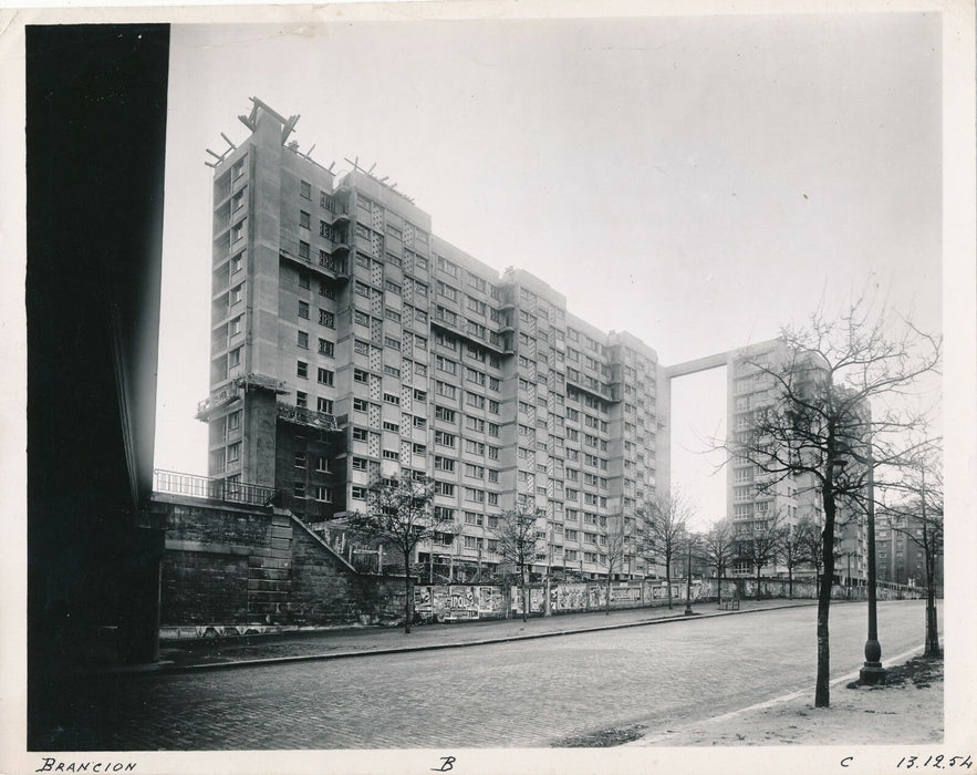 Brancion Paris immeubles architecture 1953 Paris photo photographie 2 photos