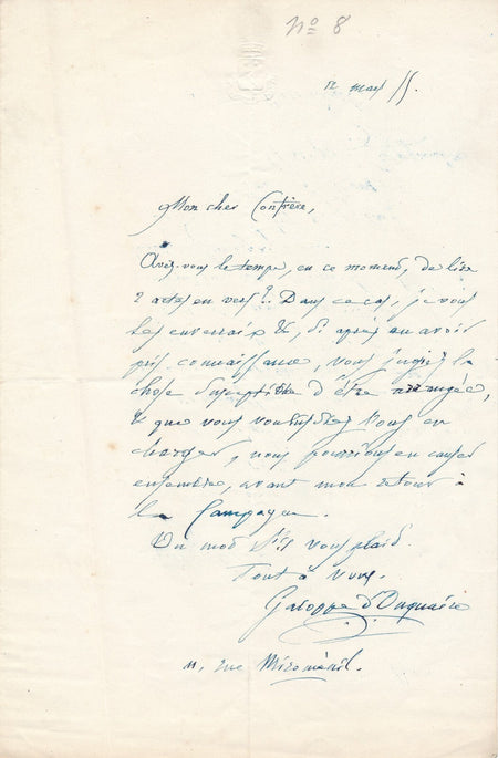 Théâtre Cléon GALOPPE D'ONQUAIRE demande arranger 2 actes J. de Prémaray lettre