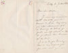 Joseph PONIATOWSKI recommande une jeune pianiste lettre autographe signée