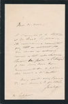 Jules PASDELOUP réponse Oscar Comettant Wagner Lohengrin 1879 lettre autographe
