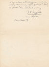 Jean-François RAFFAËLLI sur L’Automne de la vie, 1907 lettre autographe signée