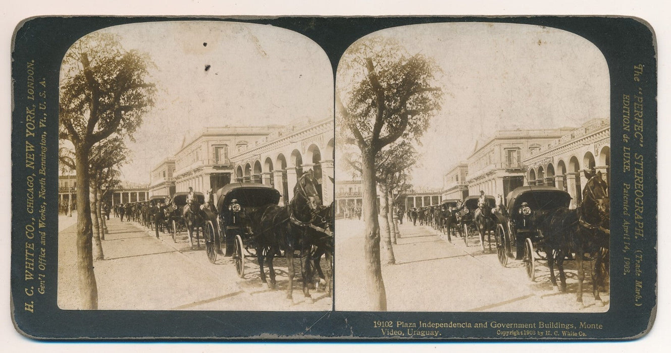 Mexique Pérou Panama Uruguay Argentine 6 carte stéréoscopique photo photographie