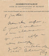 Edmond FLEG lettre autographe signée mandat figure du judaïsme 1931