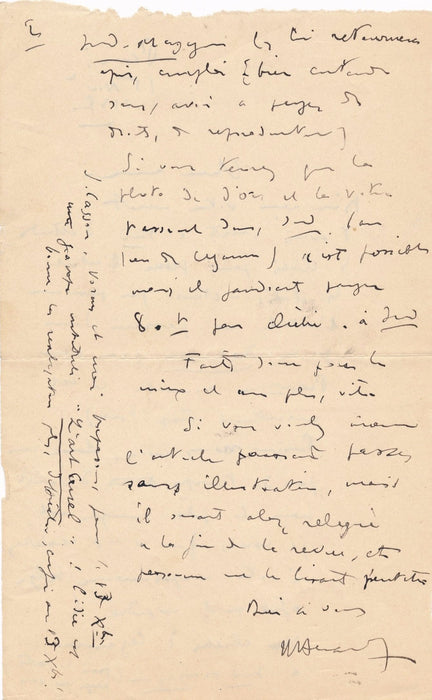 Correspondance autographe Henri Herault Jacques Lassaigne 9 lettres 1936-1939