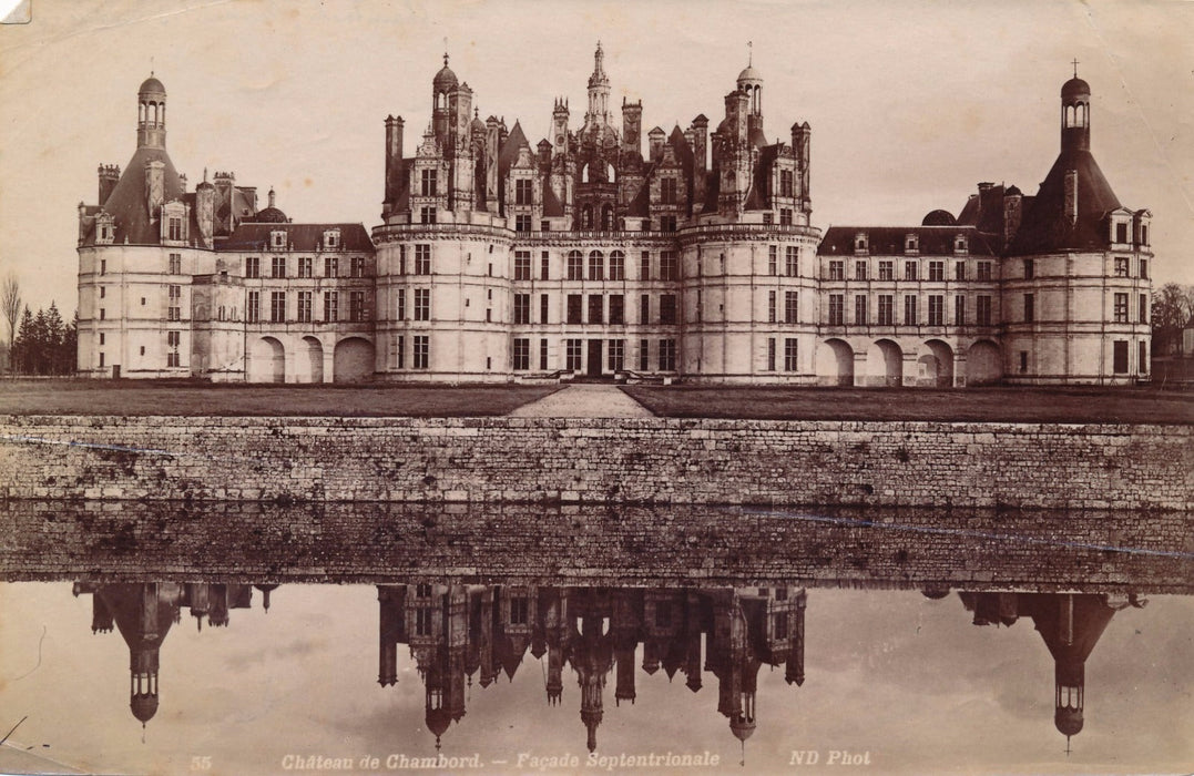 photo chambord chateau albumine façade photographie