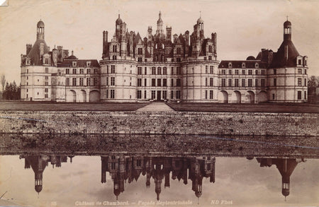 photo chambord chateau albumine façade photographie