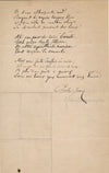 Charles GRANDMOUGIN Vesoul poète poème autographe signée femme 