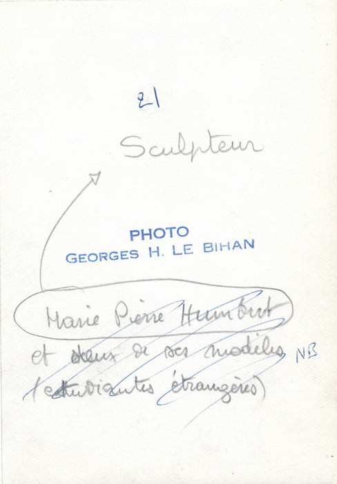 peinture atelier modèles nu pour sculpteur ou sculptrice photo photographie