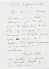 5 lettres autographes et carte postale signées photographe Gaston BRAUN