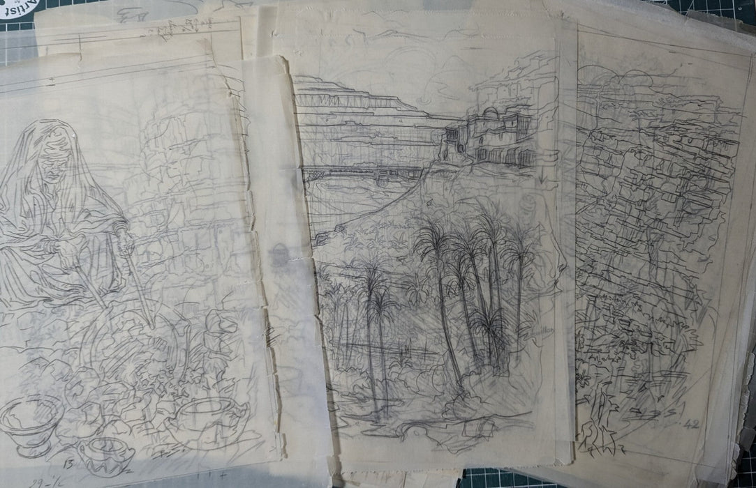 ALGÉRIE L'AURÈS BENJAMIN SARRAILLON Voyage à Rouffi photos négatifs dessins