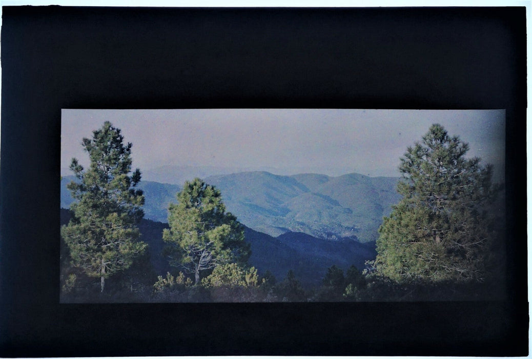 autochrome Vue d’un paysage de moyenne montagne campagne photo photographie