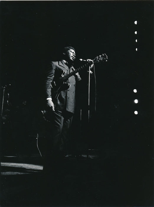 Photographie BB king tirage argentique époque vin des années 60 Fauchard blues