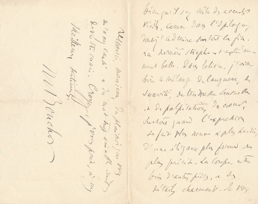 Maurice BOUCHOR 11 lettres autographes signées lot écrivain Petit Théâtre