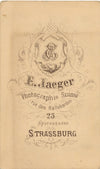 Strasbourg Famille BÜTTNER 13 photos cdv légendes Edmond Oscar Pauline Jennie...