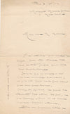 Maurice GUILLEMOT préface manuscrite 8 p. bronze 4 lettres projet Barbedienne