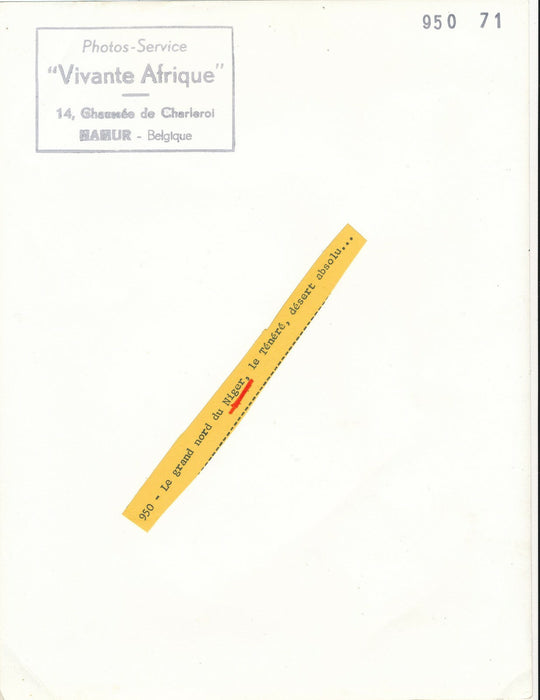 Niger désert du Ténéré photo photographie dromadaire argentique vintage