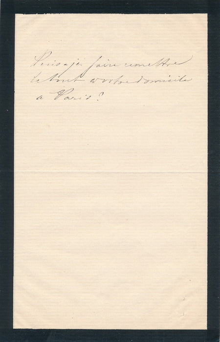 compositeur Gustave LEFÈVRE 4 lettres autographes signées belle correspondance