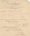 LA HAMAYDE DE SAINT-ANGE quittance signée Manufacture royale 1829
