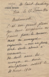Claire VIRENQUE poète 3 lettres autographes signées concours spiritualiste