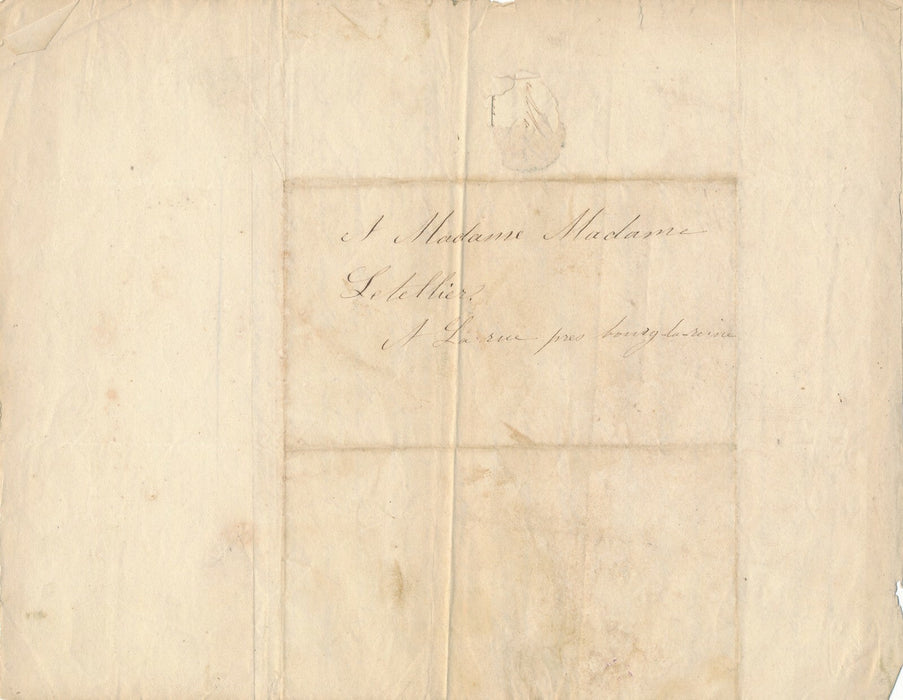 Famille Letellier, Paris, Bourg la Reine, vers 1880-1890 3 documents autographes