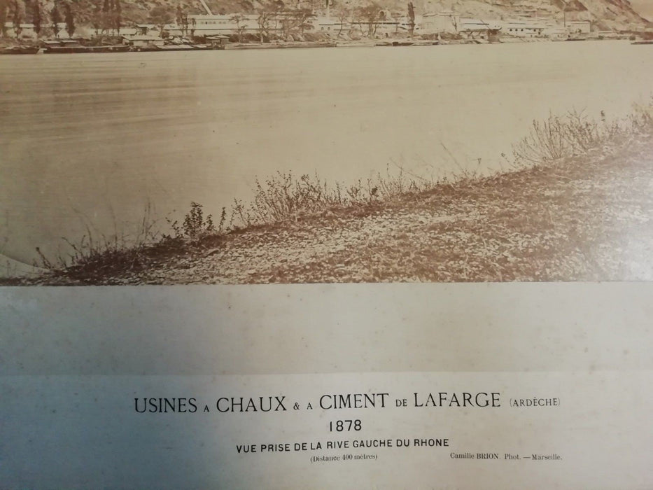 Usines à chaux ciment Lafarge Ardèche photographie Camille Brion Marseille 1878