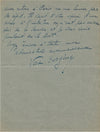 Théâtre Véra SERGINE actrice, Paul FORT Pierre Renoir lettre autographe signée