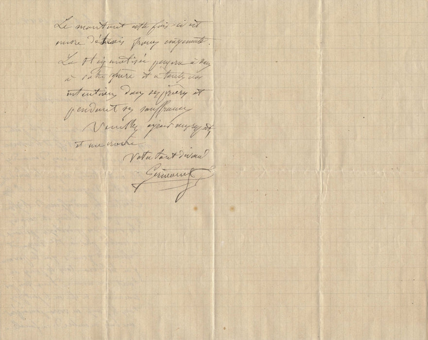 Religion Abbé Germanet curé de Diémoz Isère près de Lyon 2 lettres autographes