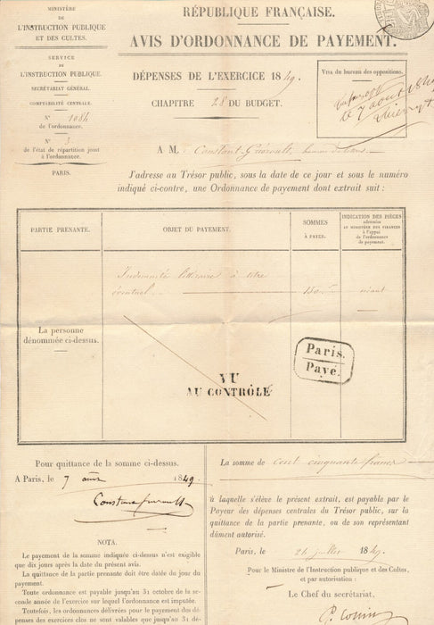 Constant GUÉROULT La Bande Graaft La Commune lettre autographe signée Gueroult