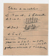 Raoul PUGNO note autographe exercice de musique ET 2 lettres signée cours