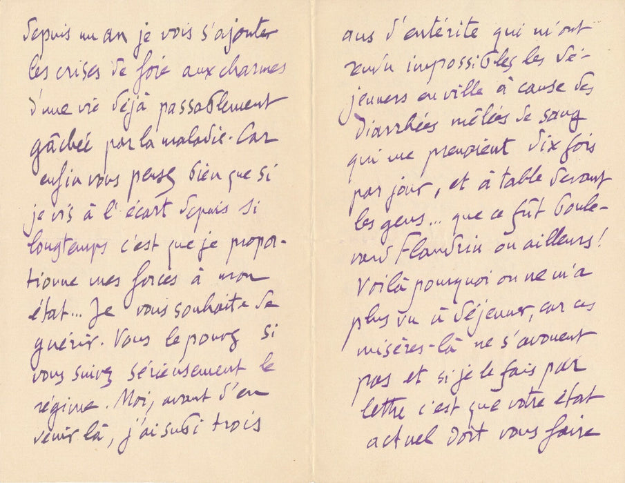 Camille MAUCLAIR lettre autographe signée sur étude STEINLEIN 1927