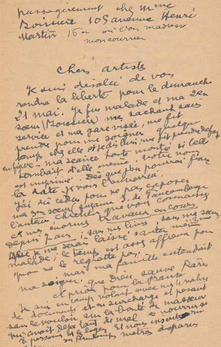 écrivaine Aurel 2 Lettres autographes signées Suzanne de Faucamberge Le Quéré