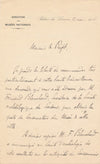 René HÉRON DE VILLEFOSSE recommande Blanchard Soissons musée lettre autographe