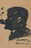 Pierre DUKERCY autographe signé, autoportrait dessin et photographie photo