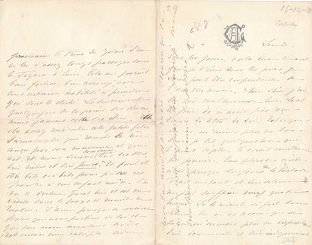 Littérature lettre autographe signée à Léon Serizier Le Bon Rire 