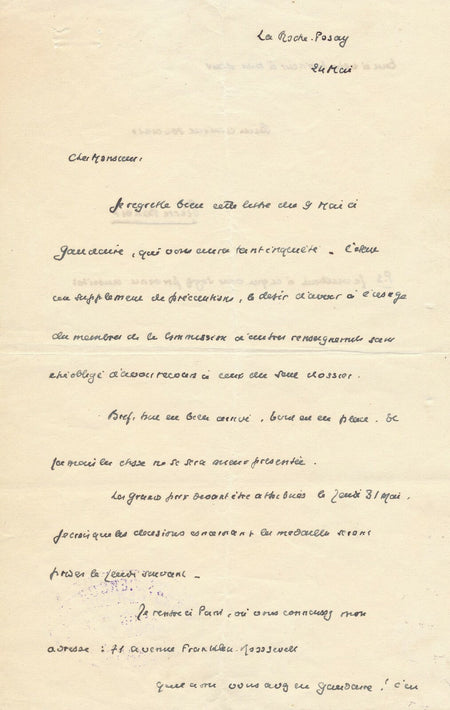littérature Pierre BENOIT (1886-1962) lettre autographe signée Académie prix