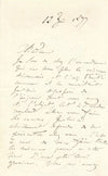 beau lot Louis LELOIR peintre et illustrateur 5 lettres autographes 2 à Castrie