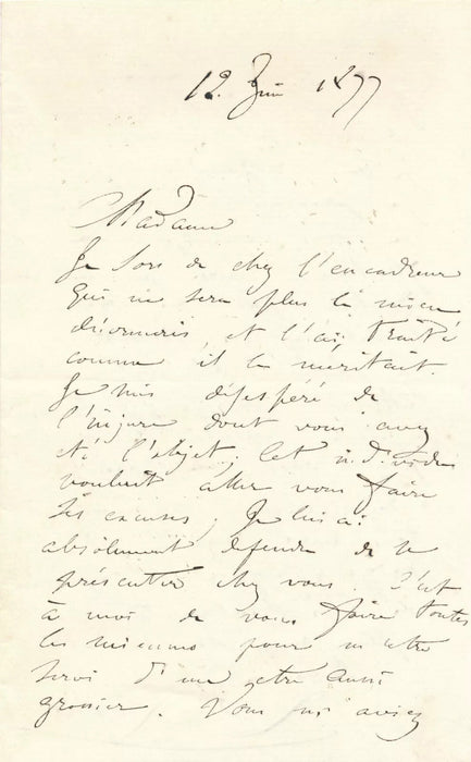 beau lot Louis LELOIR peintre et illustrateur 5 lettres autographes 2 à Castrie