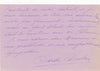 Odette DULAC son correspondant n'est pas féministe ! carte autographe signée