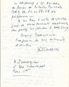 Bernard PARMEGIANI musique électro acoustique lettre autographe signée élève