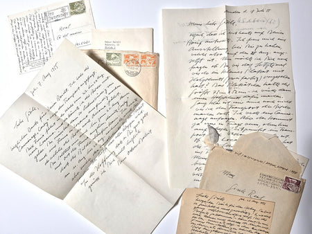 peintre graveur Suisse Oskar DALVIT 30 lettres autographes signées ou cartes