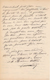 Pierre PETIT et sa timide protégée lettre autographe signée Auguste Vaucorbeil