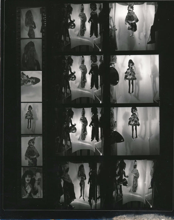 Poupées Martha KUHN-WEBER 3 planches contacts 1 affiche 1964