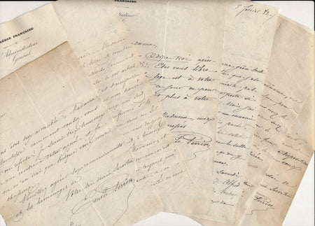 Opéra É. PERRIN à comtesse Beaumont Comédie française Musset Dumas 6 lettres