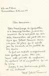 Gabriel FOURNIER défend Henri Geffroy Vie Claire peinture lettre autographe