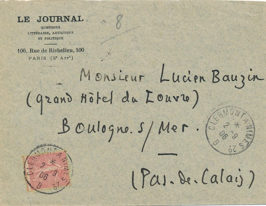 Léo LARGUIER 5 lettres autographes signées 1 carte Vignaud Durègne Bauzin