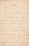 Épouse peintre Eugène Alexis GIRARDET lettre autographe signée Aubourg Normandie