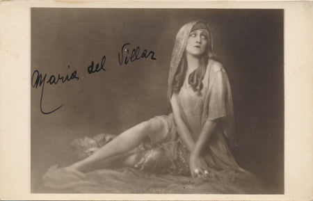Maria del VILLAR danse écrivaine espagnole photo photographie signée v. 1920