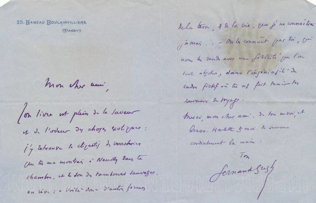 Fernand GREGH ensembe 8 lettres autographes Mony-Sabin Aubert Hébertot Donnay