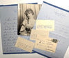 Bel ensemble Jane Renouardt 2 lettres autographes une photo 3 cartes visite