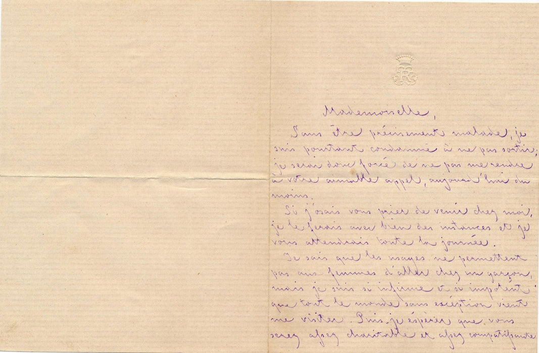 Charles de Rességuier comte x 3 lettres autographes signées Sauveterre Jules